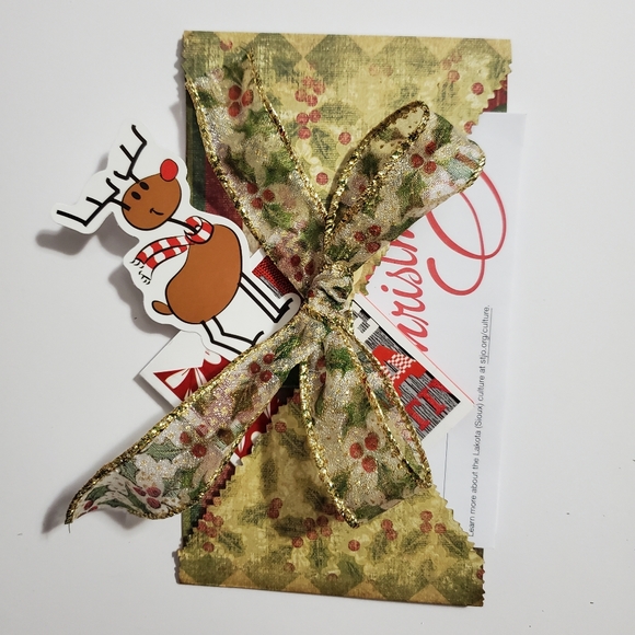 🎄 HAND CRAFTED collage Christmas envelope wallet card holder - Picture 7 of 8